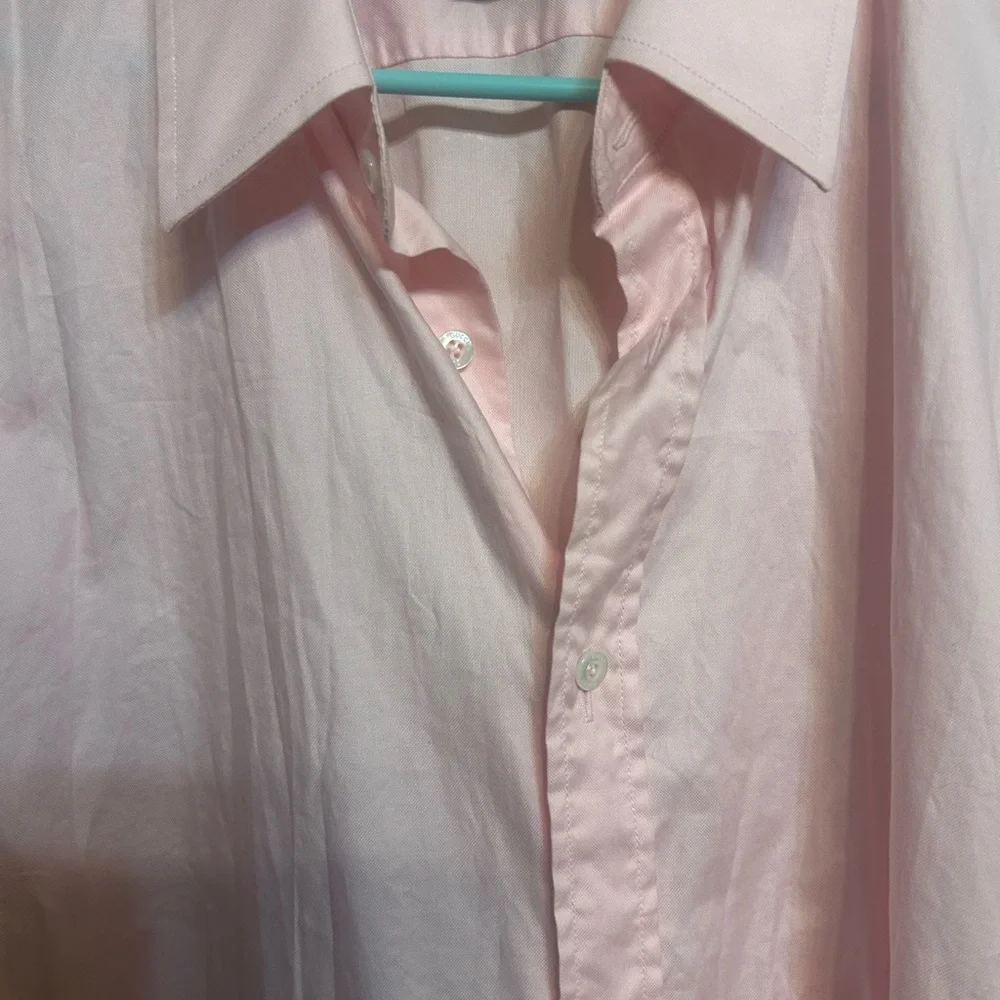 GUCCI Men’s Long Sleeve Button-Up Shirt – Pink Cotton Approx Size XXL–XXXL Italy